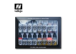 Vallejo Model Air Paint Set - Metallic Effects Colors (x16 ...