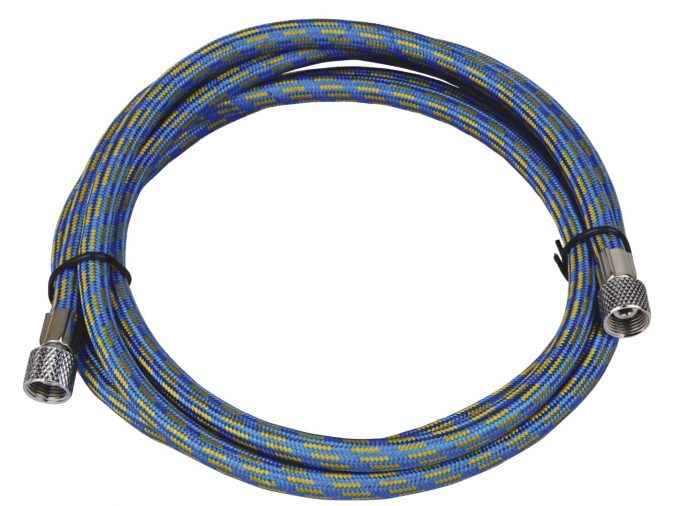 Highly Flexible 1.8 Metre Rubber Braided Air Hose - 1/8"BSP to 1/8"BSP-0