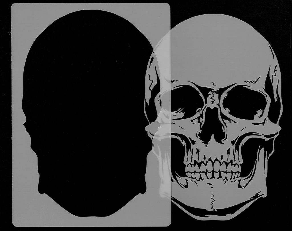 Skull Head Stencil 1 Everything Airbrush