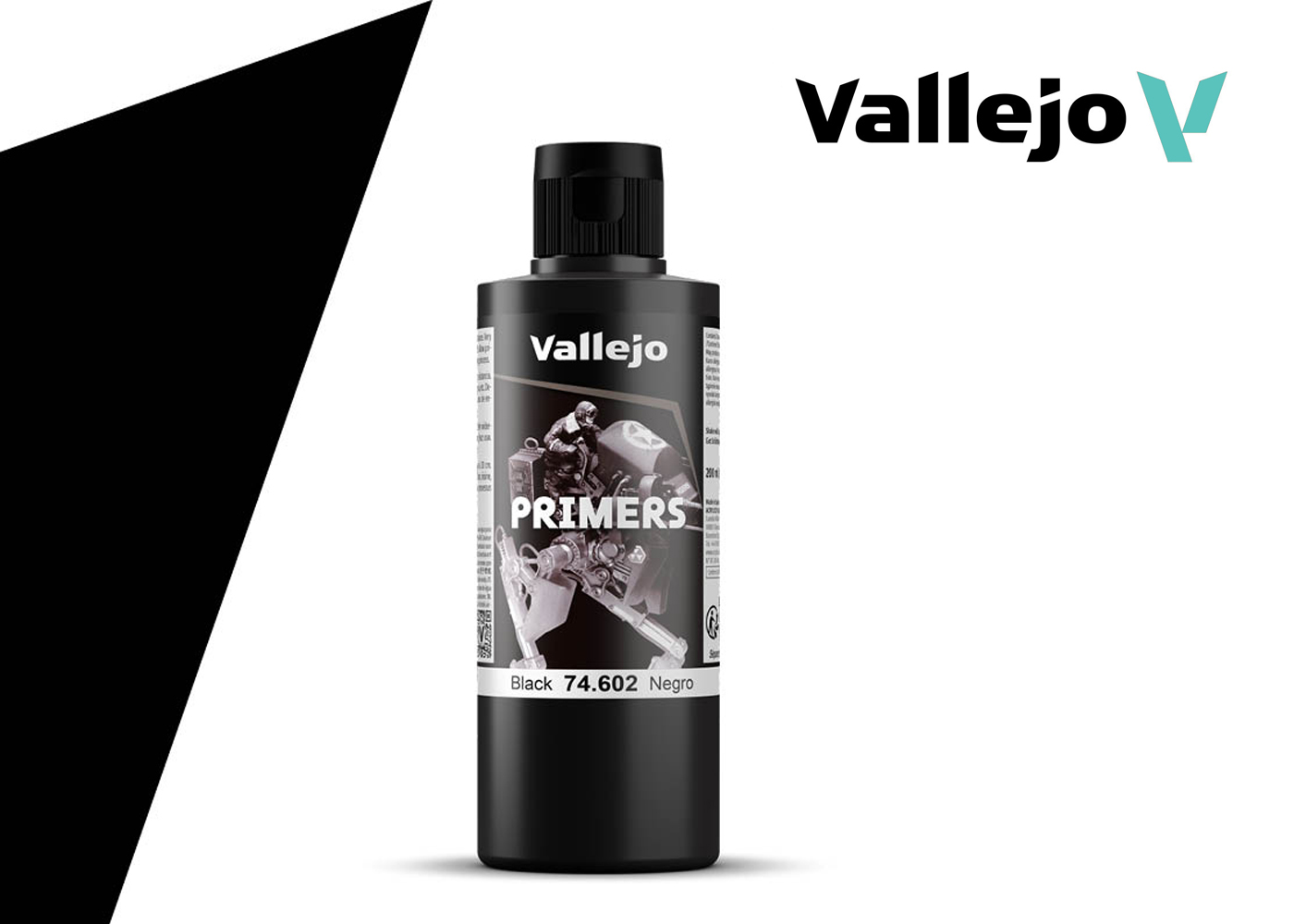 Vallejo Surface Primer: Gloss Black 200ml (74.660) – Gnomish Bazaar