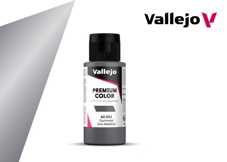 Vallejo Premium Colors - Metallic Gunmetal (60ml)