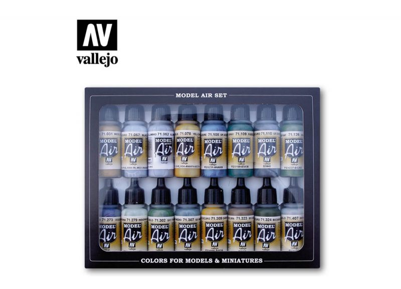Vallejo Model Air Paint Set - WWII British Aircraft Colors RAF & FAA ...