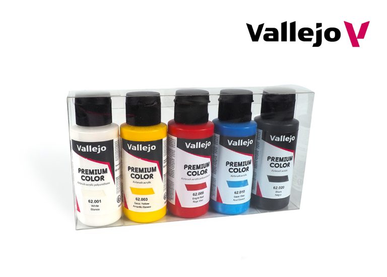 Vallejo Premium Paint Set - Opaque Colours (5 x 60ml)