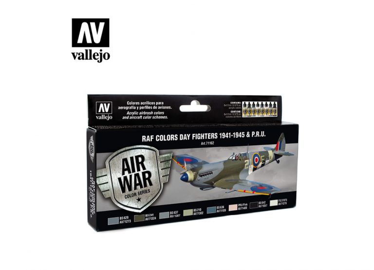 Vallejo Model Air Paint Set - RAF Colors Day Fighters 1941-1945 & P.R.U.