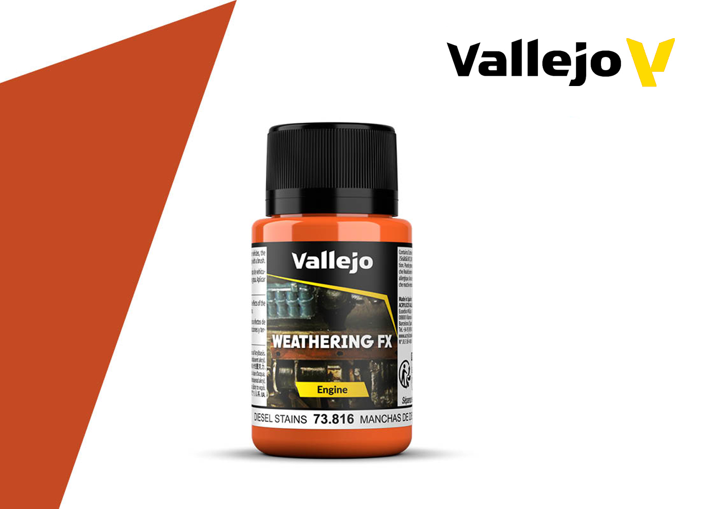 Vallejo Weathering FX - Diesel Stains (40ml) - Everything Airbrush