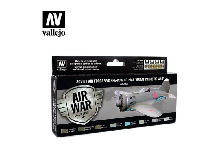 Vallejo Model Air Paint Set - Soviet Air Force VVS Pre-War to 1941 