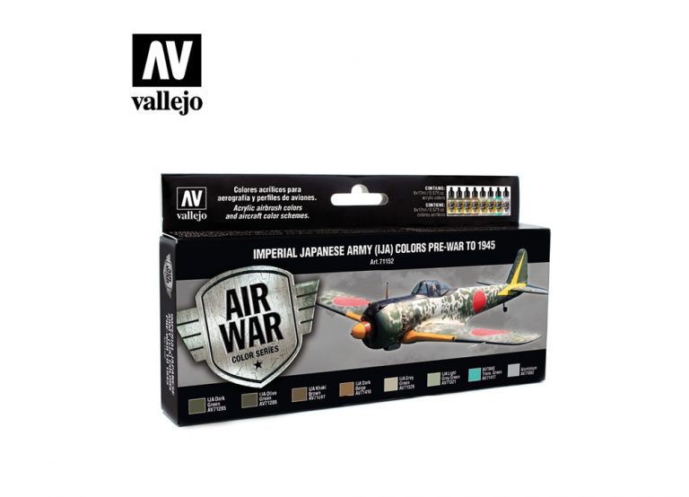 Vallejo Model Air Paint Set - Imperial Japanese Army (IJA) Colors Pre-War to 1945
