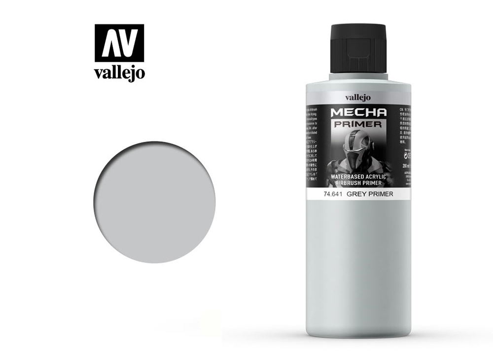 Acrylicos Vallejo VJP74601 200 ml Grey Surface Primer Paint 