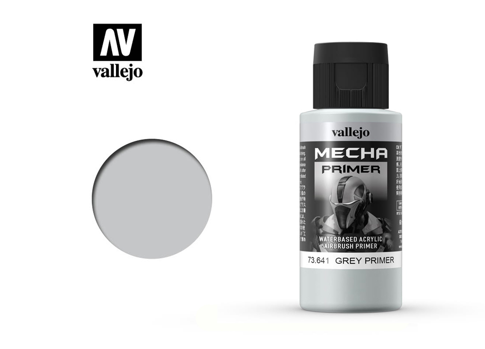 Matt Grey Primer 60ml - for Airbrush and Brush Acrylic Paint - surface  primer