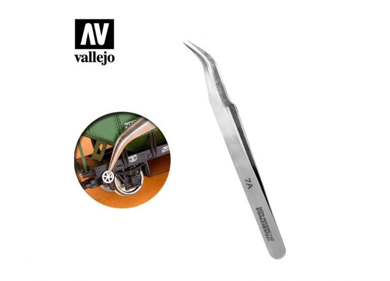 Vallejo Hobby Tools - Extra Fine Curved Tweezers