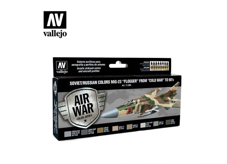 Vallejo Model Air Paint Set - Soviet/Russian Colors MiG-23 