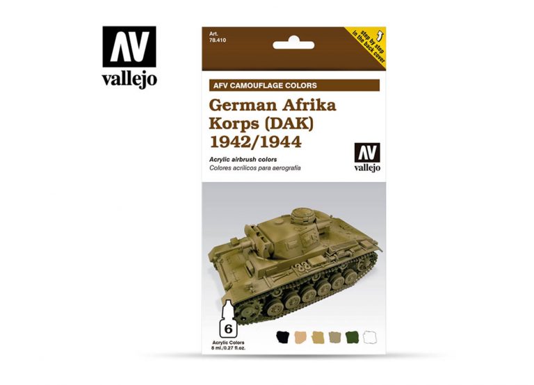 Vallejo AFV Camouflage Colors - German Afrika Korps (DAK) 1942/1944