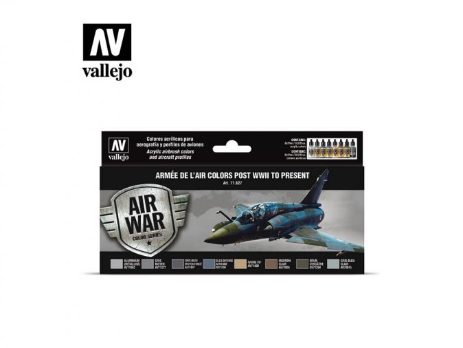 Vallejo - Model Air Set Metallic effects (16) - plastic scale model kit  in scale (VLJ71181)//Scale-Model-Kits.com