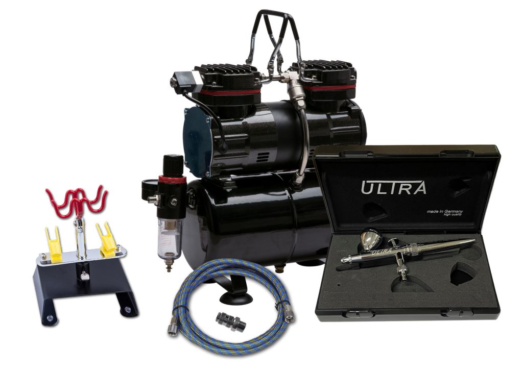 TC90T Twin Piston Compressor & Ultra 2024 Airbrush Kit Everything