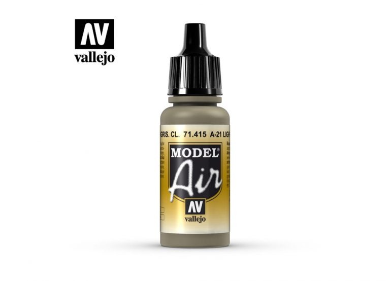 Vallejo Model Air - A-21 Light Greyish Brown (17ml)