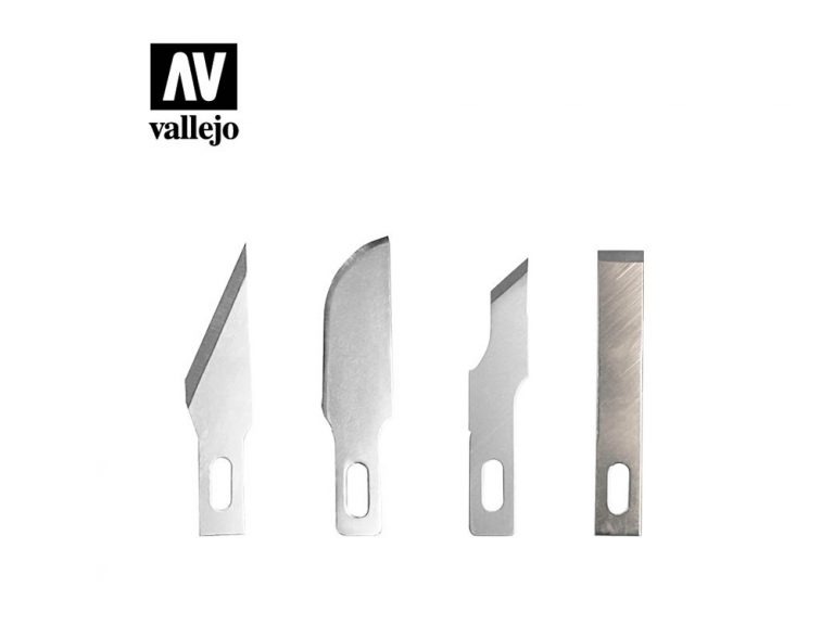 Vallejo Hobby Tools - Assorted Blades for Knife No.1 (x5)