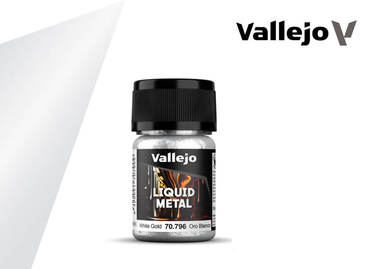 Vallejo Liquid Metal - White Gold (35ml)