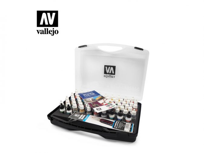 Kit de Peintures à l'Aérographe Fluorescent Premium Vallejo (5tud x 200ml)