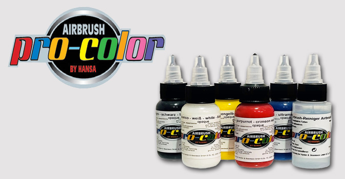 Peinture Airbrush pro-color, 30 ml, jaune agrume, Peintures Airbrush