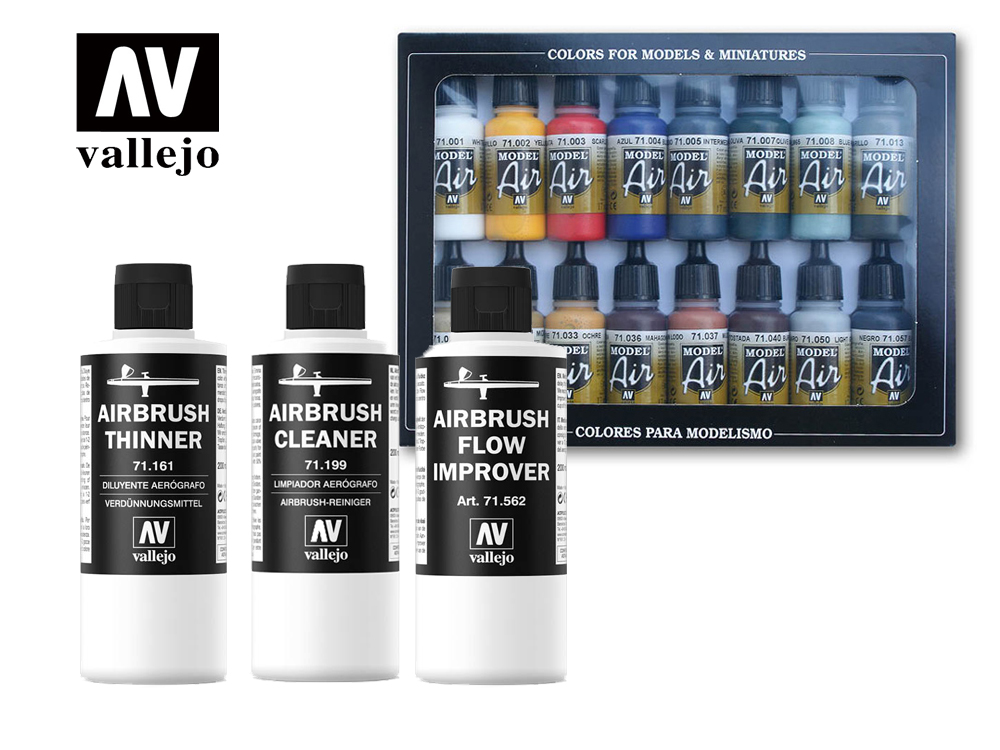 Vallejo Model Air Paint Set - Metallic Colors - Everything Airbrush