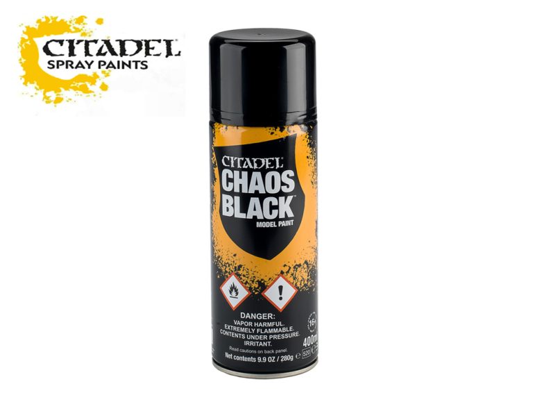 Citadel: Chaos Black Spray Paint (400ml) [62-02]
