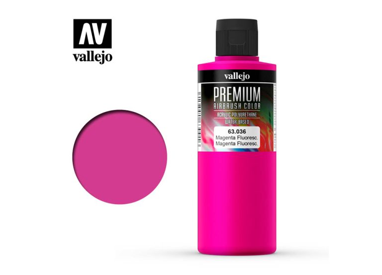 Vallejo Premium Colors - Fluorescent Magenta (200ml)