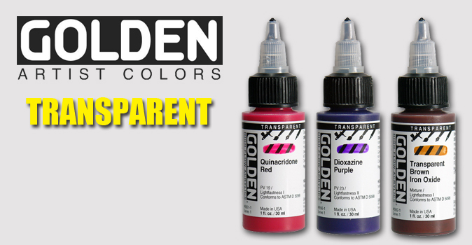 Golden : High Flow : Acrylic Paint : 118ml (4oz): Transparent Dioxazine  Purple : S1