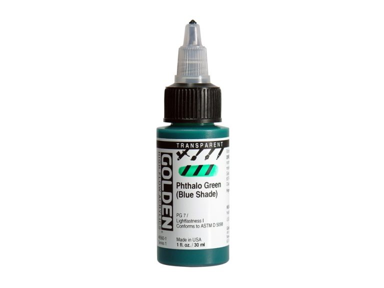 Golden High Flow: Transparent Phthalo Green [Blue Shade] (30ml)