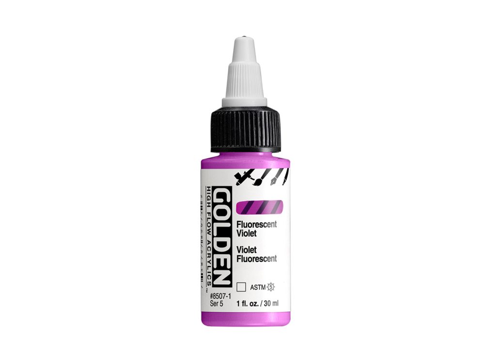 Golden High Flow: Fluorescent Violet (30ml) - Everything Airbrush