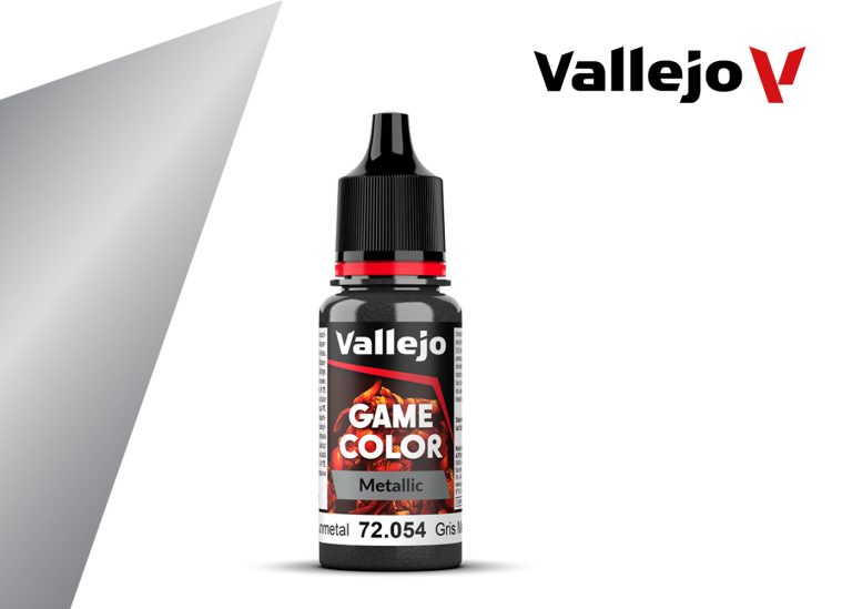 Vallejo Game Color - Metallic Dark Gunmetal (18ml)
