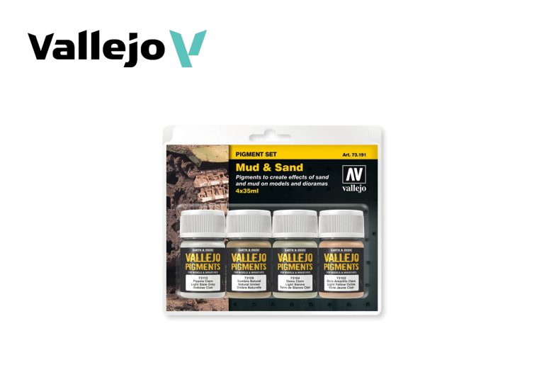 Vallejo Pigments Set - Mud & Sand (4 x 35ml)
