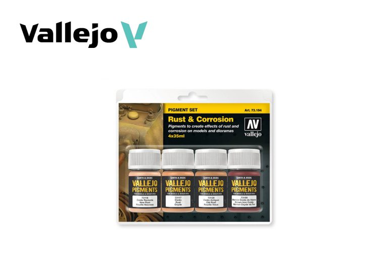 Vallejo Pigments Set - Rust & Corrosion (4 x 35ml)
