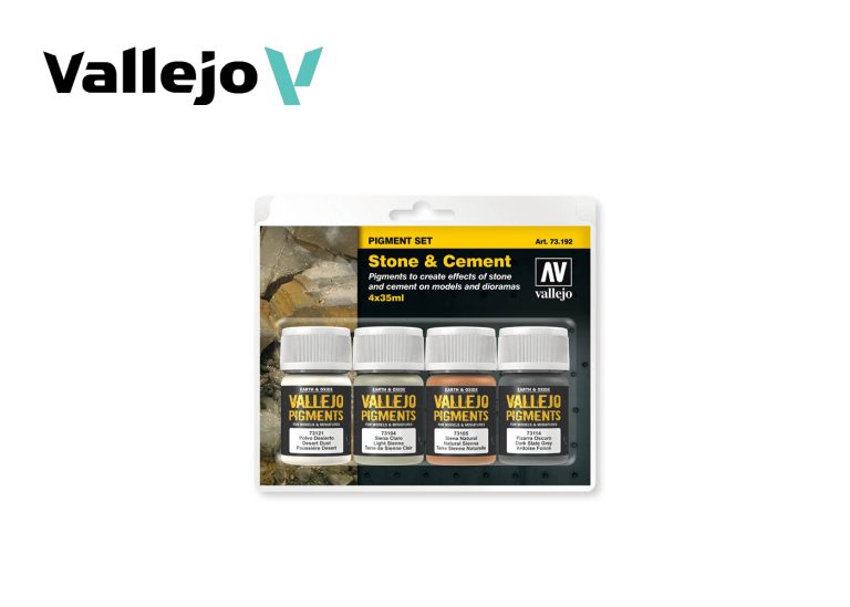 Vallejo Pigments Set - Stone & Cement (4 x 35ml)