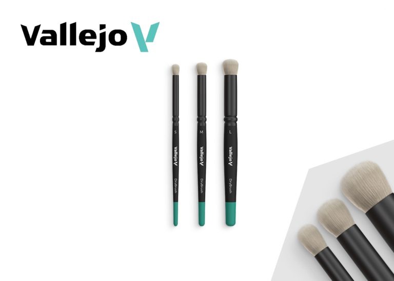 Vallejo Dry Brush: Natural Hair Dry Brush Set (S, M & L)