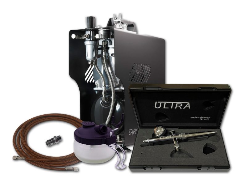 Pro Airbrushing Kit with Harder & Steenbeck Ultra 2024 & Sparmax 610H