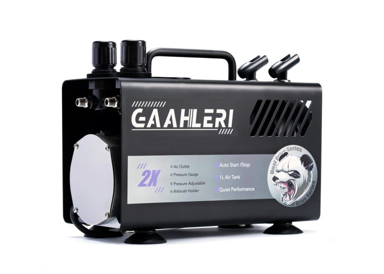 Gaahleri Dual Drive Series: GT-918 Airbrush Compressor with 1 Litre Tank