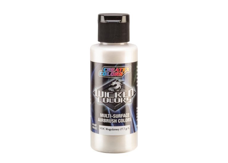 Createx - Wicked Metallic White [Fine] 2oz (60ml)