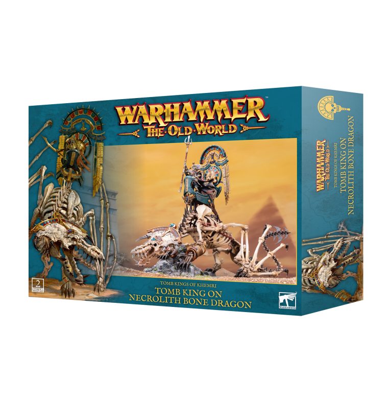 Warhammer The Old World: Tomb Kings of Khemri - Tomb King on Necrolith Bone Dragon [07-08]
