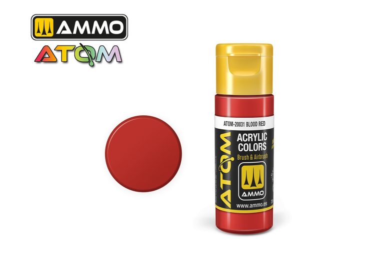 Ammo Atom Acrylic Colors - Blood Red (20ml)