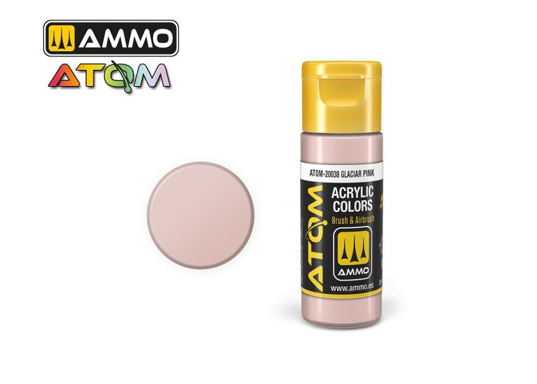 Ammo Atom Acrylic Colors - Glacier Pink (20ml)