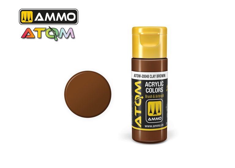 Ammo Atom Acrylic Colors - Clay Brown (20ml)