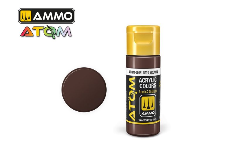 Ammo Atom Acrylic Colors - NATO Brown (20ml)