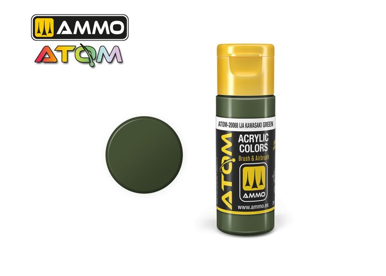 Ammo Atom Acrylic Colors - IJA Kawasaki Green (20ml)
