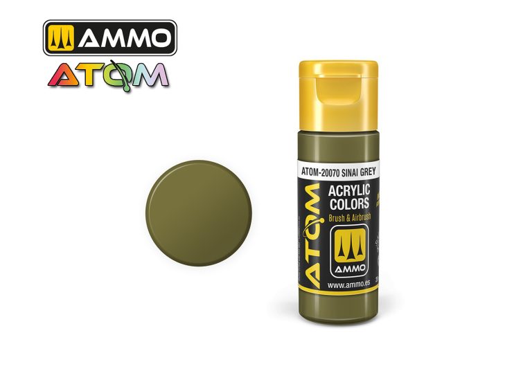 Ammo Atom Acrylic Colors - Sinai Grey (20ml)