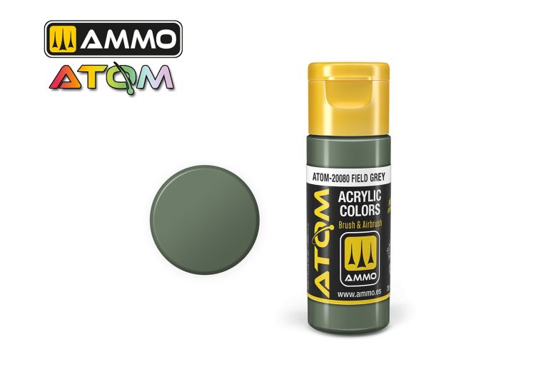Ammo Atom Acrylic Colors - Field Grey (20ml)