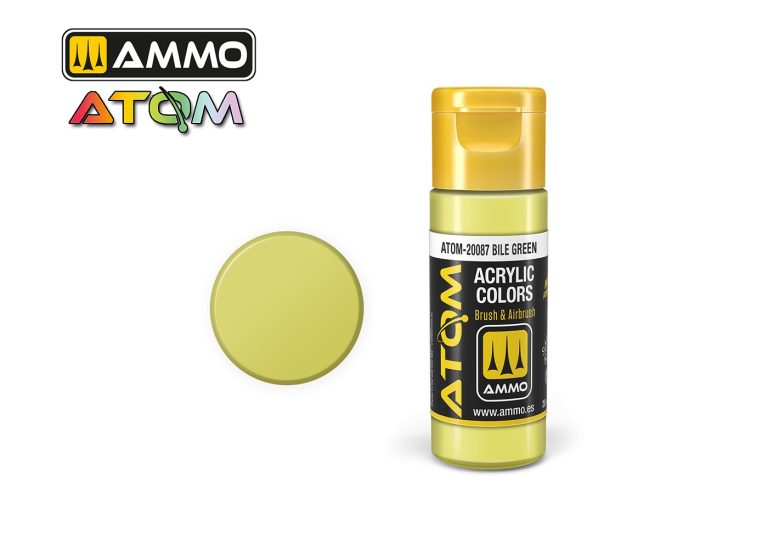 Ammo Atom Acrylic Colors - Bile Green (20ml)
