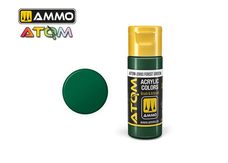 Ammo Atom Acrylic Colors - Forest Green (20ml)