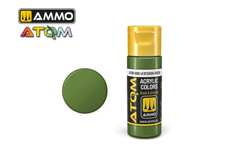 Ammo Atom Acrylic Colors - IJN Mitsubishi Green (20ml)