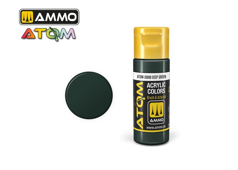 Ammo Atom Acrylic Colors - Deep Green (20ml)