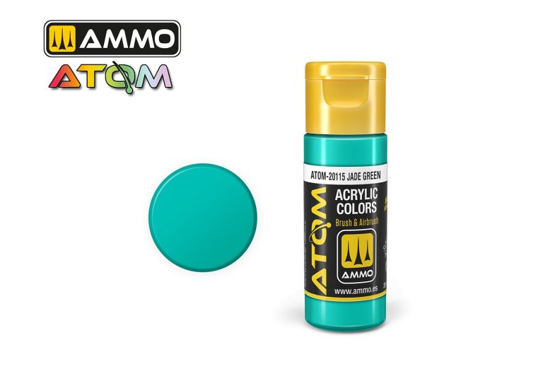 Ammo Atom Acrylic Colors - Jade Green (20ml)